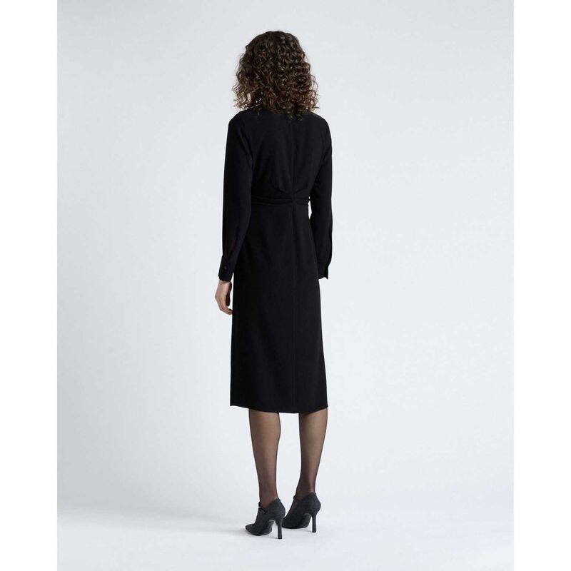 Cue Crepe Ruched Shirt Dress image number 1